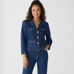 J.Crew Denim Blazer-Jacket in Resin Wash Size 2